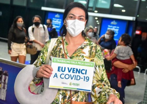 Mais oito pacientes vencem a covid-19 e voltam para Manaus