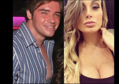 Depois de Cristiano Ronaldo, Andressa Urach é vista deixando balada com Thor Batista