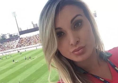 Andressa Urach é barrada ao tentar se aproximar de Cristiano Ronaldo 
