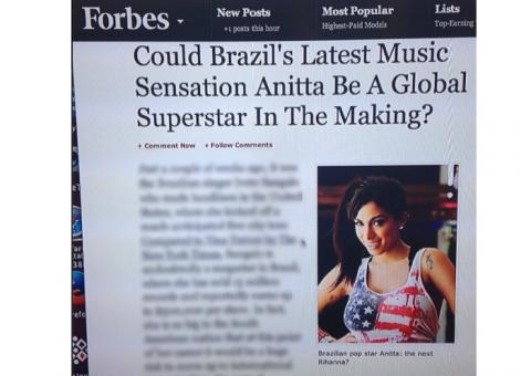 Forbes elogia Anitta: "Nova sensação da música"