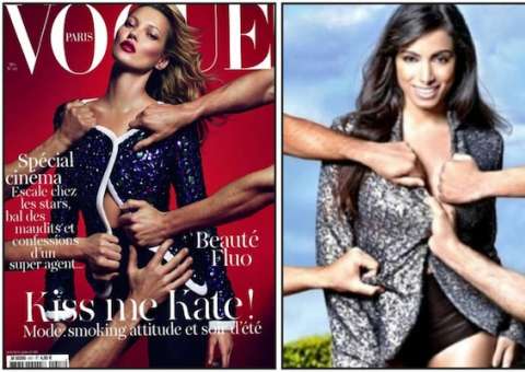 "Poderosa" copia Kate Moss em capa de revista