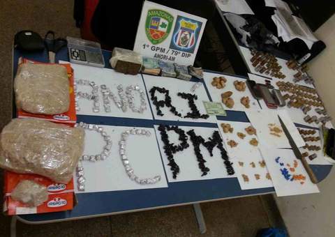 Polícia prende traficantes de drogas em Anori
