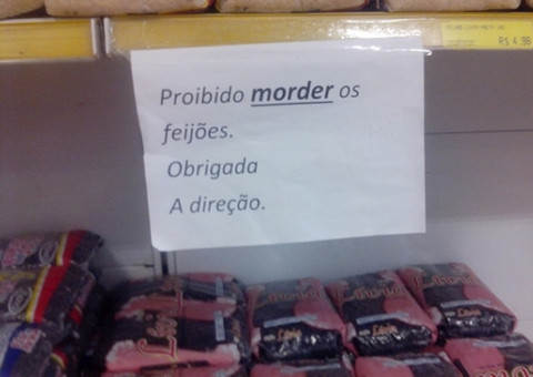 Aviso inusitado em supermercado viraliza na internet