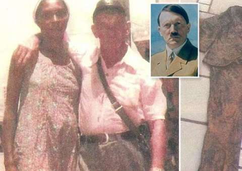 Foto com namorada brasileira comprova que Hitler morreu no Brasil aos 95 anos 