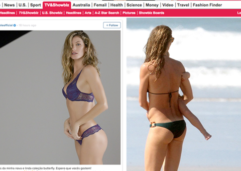 Jornal inglês comenta sobre corpo de Gisele Bundchen com ironia