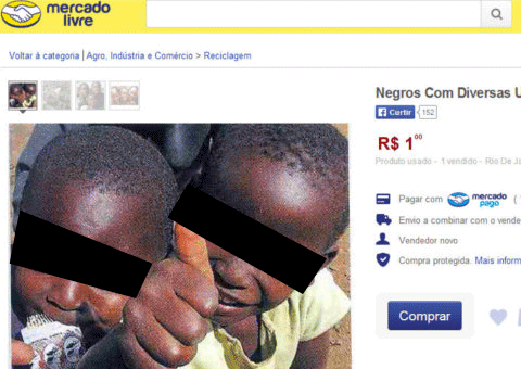 Crianças negras à venda no Brasil por R$1,00