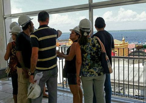 Permissionários visitam as obras da Galeria dos Remédios