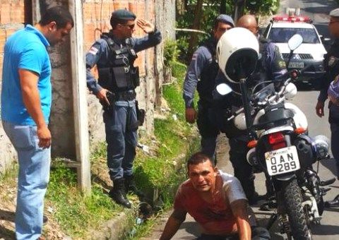 Três homens tentam assaltar shopping, um cai ferido e dois fogem