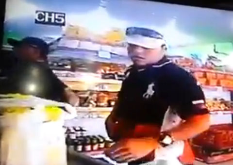 Polícia divulga imagens de assalto a Mercadinho