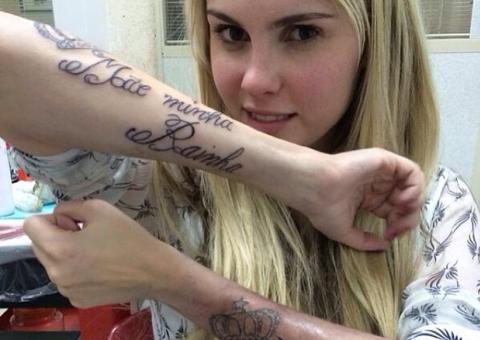  Bárbara Evans tatua braços em homenagem à mãe é criticada por internautas
