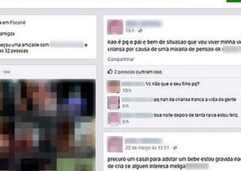   Grávida anuncia doação do bebê através do Facebook