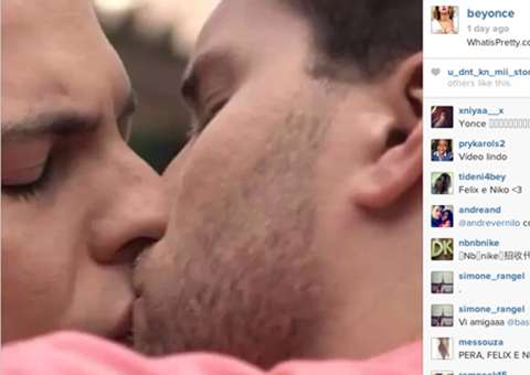 Beyoncé posta em seu Instagram o beijo entre Félix e Niko