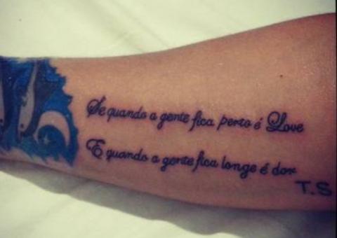 Com 3 meses de namoro, Mulher Melancia faz tatuagem para namorado