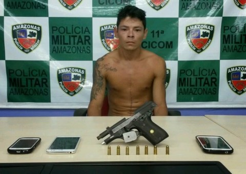 Homem é preso no Coroado por assalto à mão armada
