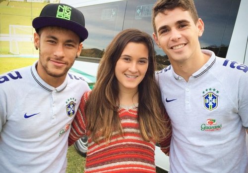 Filha de Fátima Bernardes e William Bonner tieta Neymar e Oscar