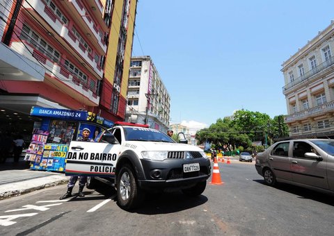 Estatistica aponbta para queda no número de  roubos no Centro de Manaus