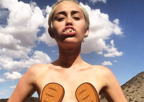Miley Cyrus bizarra no Instagram
