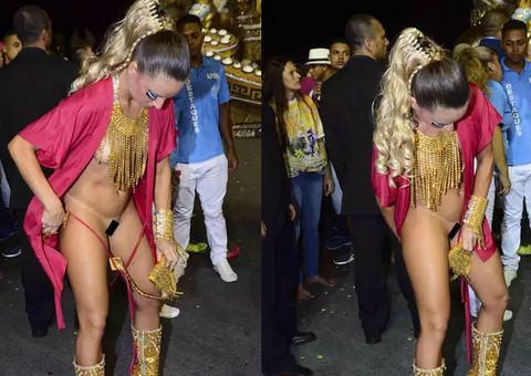 Miss Bumbum Portugal perde o tapa-sexo e mostra demais na sapucaí