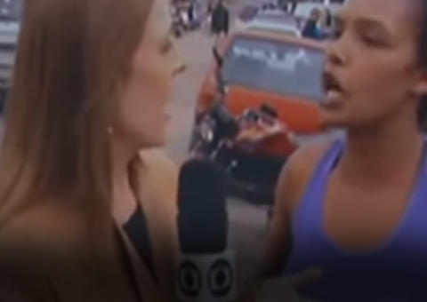 Revoltada, mulher invade reportagem ao vivo da Globo e fala a verdade