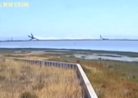 Vídeo mostra avião girando no ar em acidente durante o pouso nos EUA