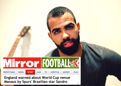 Ex-jogador da Seleção Brasileira esclarece mal-entendido sobre Manaus criado por Jornal inglês