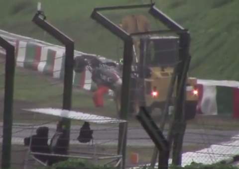 Imagem da batida de Jules Bianchi no GP do Japão são divulgadas por torcedor