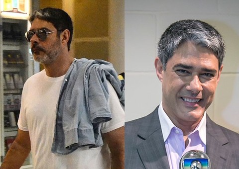 De férias, William Bonner aparece bem diferente com barba 