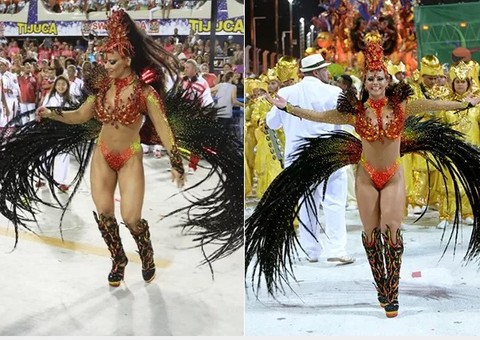 Viviane Araújo dá show de beleza e samba no pé em desfile na Argentina 