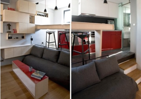 Banheiro de 16m² é transformado em microapartamento