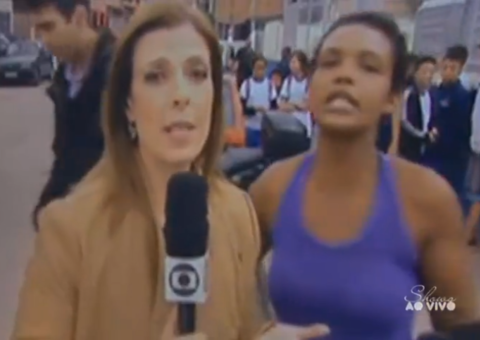Mulher revoltada invade link ao vivo e atrapalha repórter da Globo