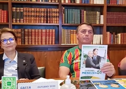 "Uma boa ideia para Manaus": Bolsonaro reafirma apoio a Coronel Menezes