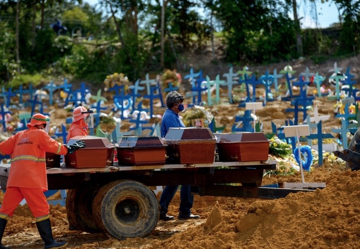 Óbitos por Covid-19 em Manaus é 22% maior que na primeira onda da doença 