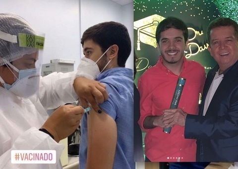 Filho do deputado Wanderley Dallas está entre os vacinados em Manaus 