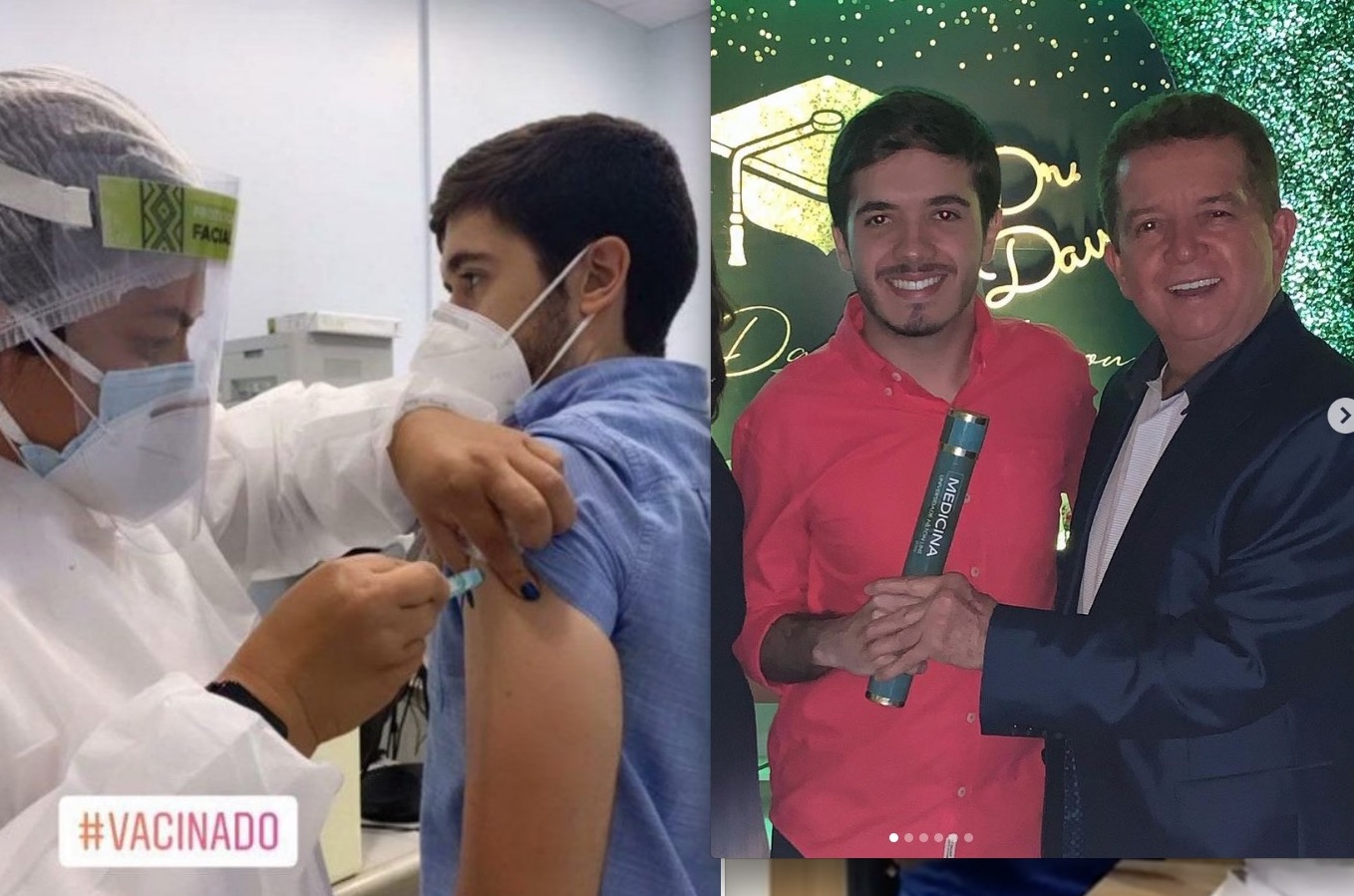 Filho do deputado Wanderley Dallas está entre os vacinados em Manaus 