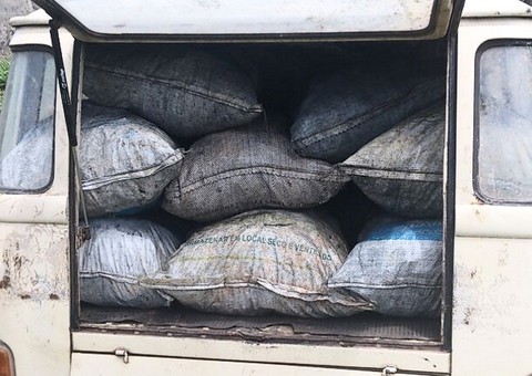 Homem que fazia transporte ilegal de carvão tenta subornar a polícia