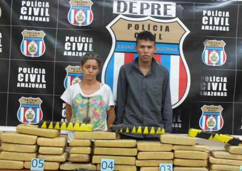 Casal é preso com 50 kg de drogas em Aeroporto de Manaus