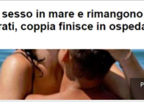 Casal fica “grudado” após fazer sexo dentro do mar 