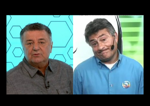 Narrador e comentarista se estranham na TV ao vivo