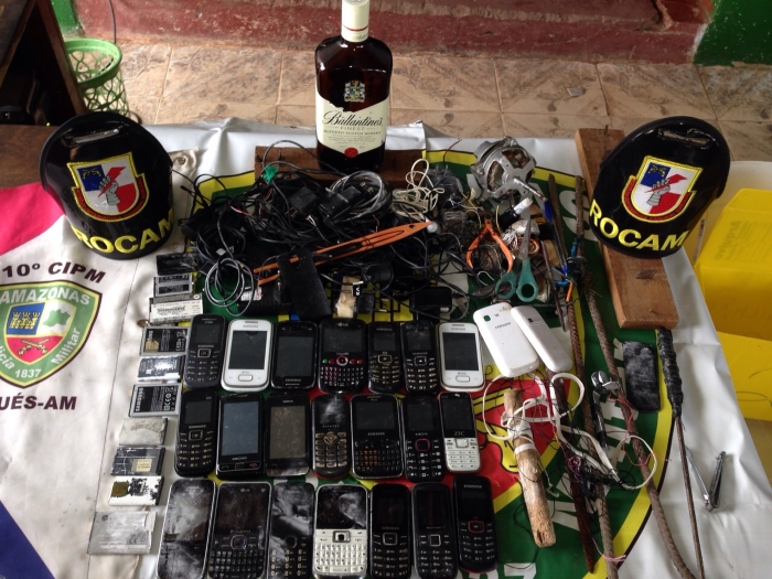 Revista na unidade prisional de Maués apreende estoque de celular