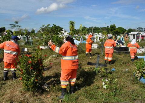 Cemitérios da cidade recebem novo mutirão de limpeza