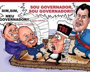 Tudo por um mandato perdido nas urnas: Braga entulha TRE de ações contra Melo