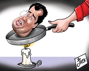 Querem fritar o ministro