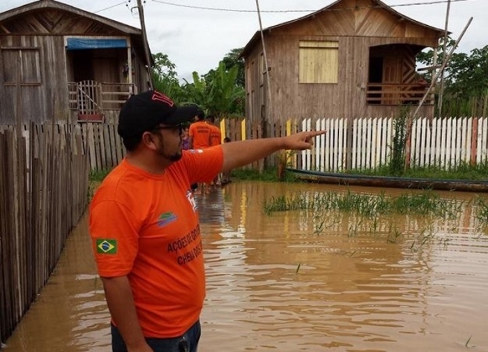 Fenômeno da enchente deixa Boca do Acre em estado de emergência