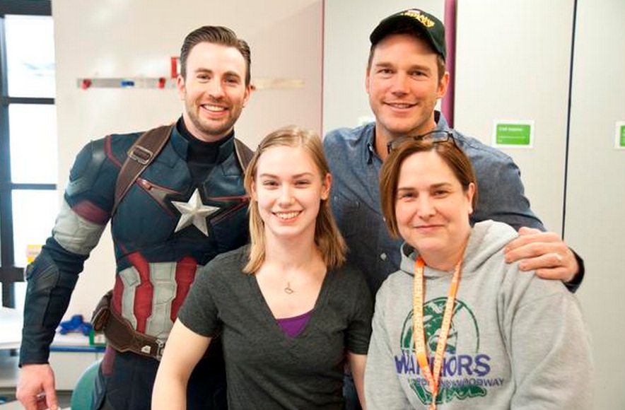 Atores de 'Capitão América' e 'Guardiões da Galáxia' se reúnem e visitam hospital infantil fantasiados  