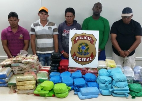 PF apreende 160 kg de cocaína que seriam distribuídos em Manaus