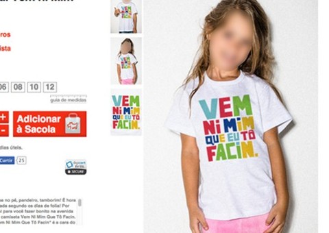 Camiseta infantil causa polêmica na grife de Luciano Huck 
