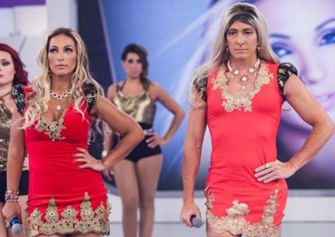 Rodrigo Faro se veste de Valesca Popozuda e dança Beijinho no ombro