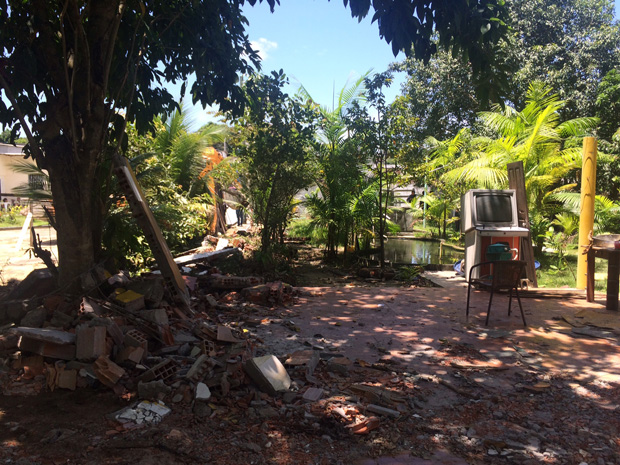 Construção em área de preservação é demolida 