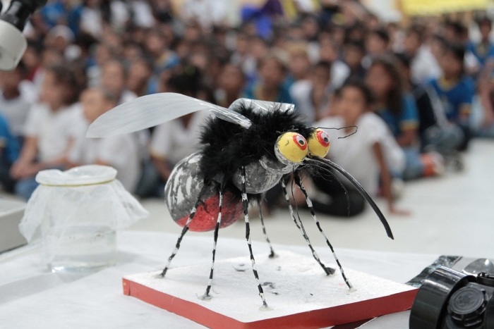 Estudantes participam de palestra de combate ao mosquito da dengue