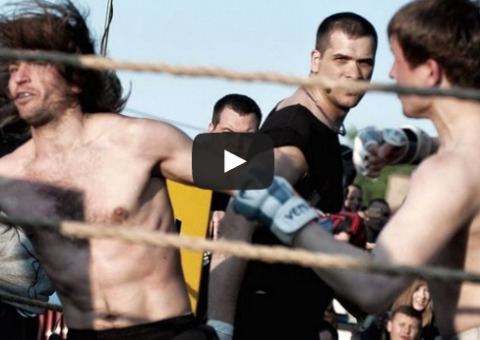 Russo sai da plateia, nocauteia lutador de MMA e vira sensação